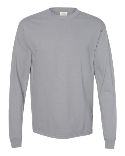 Garment - Dyed Heavyweight Long Sleeve T - Shirt - Granite