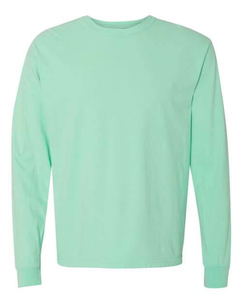 Garment - Dyed Heavyweight Long Sleeve T - Shirt - Island