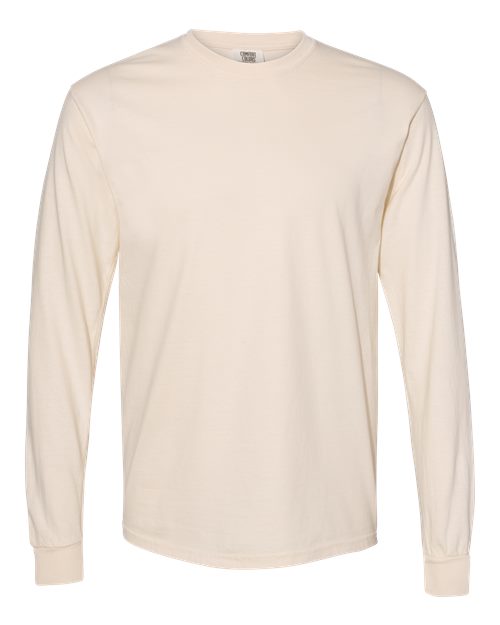 Garment-Dyed Heavyweight Long Sleeve T-Shirt - Ivory Ivory Comfort Colors T-Shirts - Long Sleeve