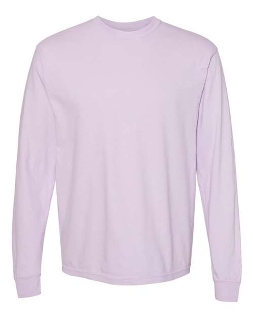 Garment - Dyed Heavyweight Long Sleeve T - Shirt - Orchid