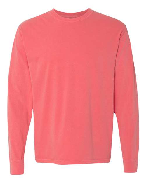 Garment-Dyed Heavyweight Long Sleeve T-Shirt - Watermelon Watermelon Comfort Colors T-Shirts - Long Sleeve