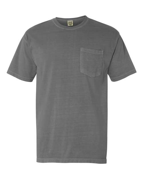 Garment - Dyed Heavyweight Pocket T - Shirt - Grey / S