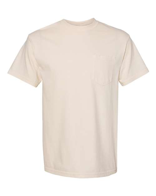 Garment - Dyed Heavyweight Pocket T - Shirt - Ivory / S