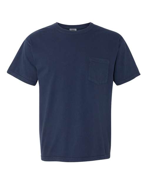 Garment - Dyed Heavyweight Pocket T - Shirt - True Navy / S