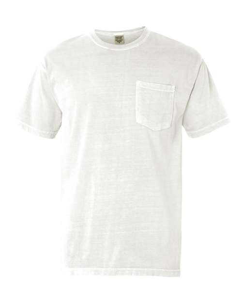 Garment - Dyed Heavyweight Pocket T - Shirt - White / S