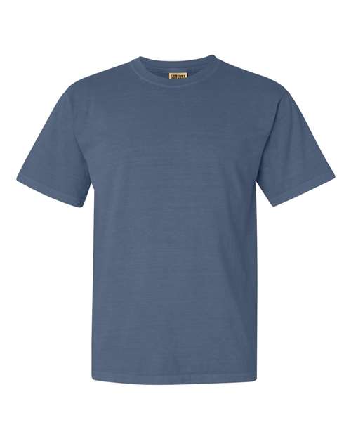 Garment - Dyed Heavyweight T - Shirt - Blue Jean / S