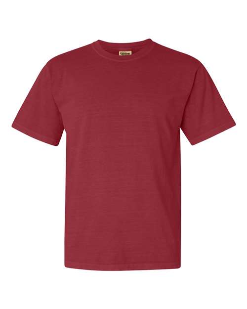 Garment - Dyed Heavyweight T - Shirt - Crimson / S