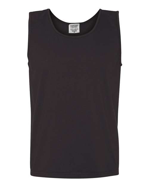 Garment - Dyed Heavyweight Tank Top - Black / XS