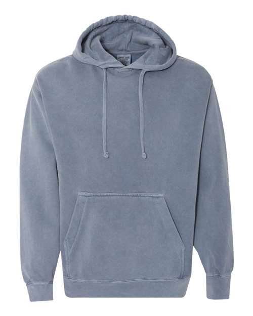 Garment - Dyed Hooded Sweatshirt - Blue Jean / S