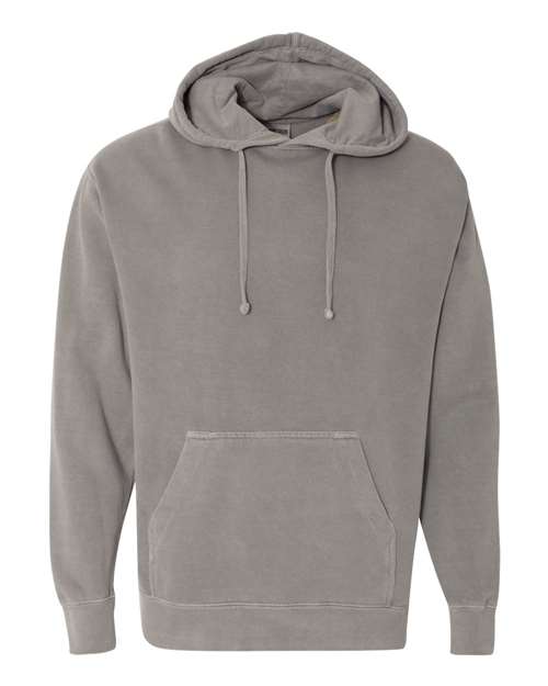 Garment - Dyed Hooded Sweatshirt - Grey / S