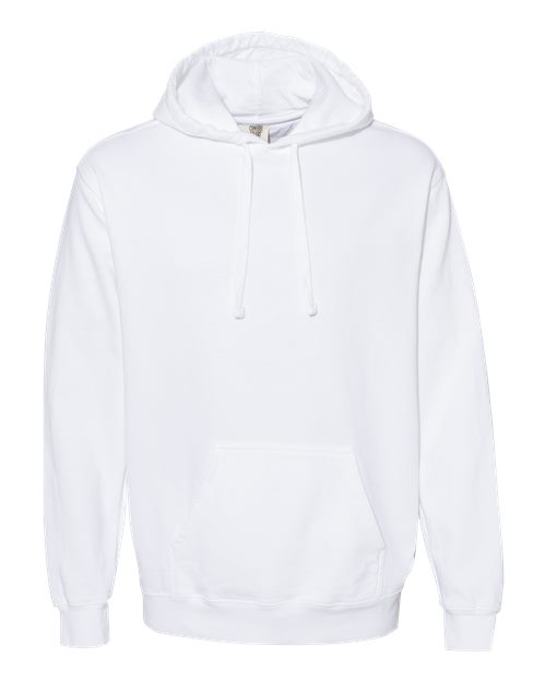 Garment - Dyed Hooded Sweatshirt - White / S