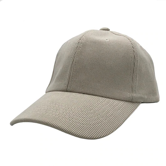 GN - 1019 - Premium Corduroy Cap Beige / One Size HATS