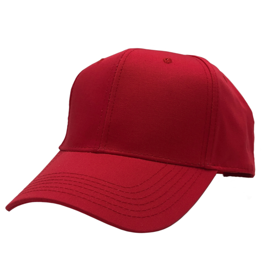 GN-1050 - Pro Style Cap Red One Size 1050 6 PANELS caps casquette COTTON / POLYESTER CURVE hat hats headwear NISSI nissi caps SNAPBACK