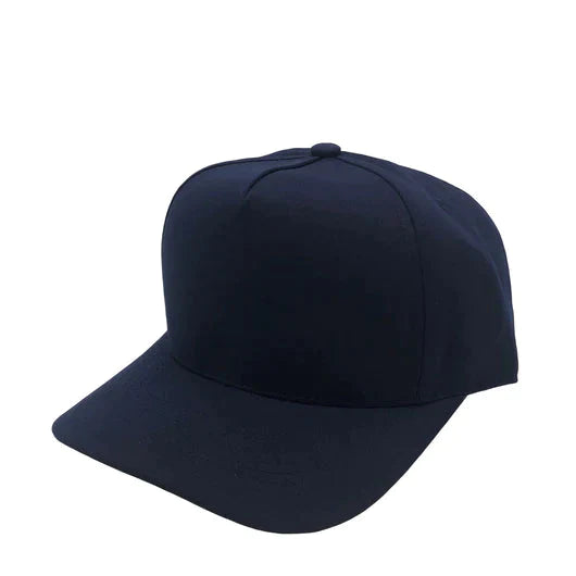 GNV-007 - Premium Pro Style Cap Navy One Size 5 PANELS caps COMING SOON COTTON / POLYESTER CURVE NISSI nissi caps SNAPBACK