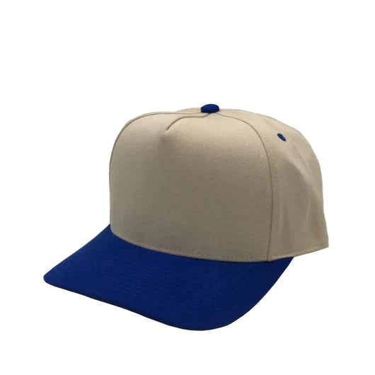 GNV-007 - Premium Pro Style Cap Royal Stone One Size 5 PANELS caps COMING SOON COTTON / POLYESTER CURVE NISSI nissi caps SNAPBACK