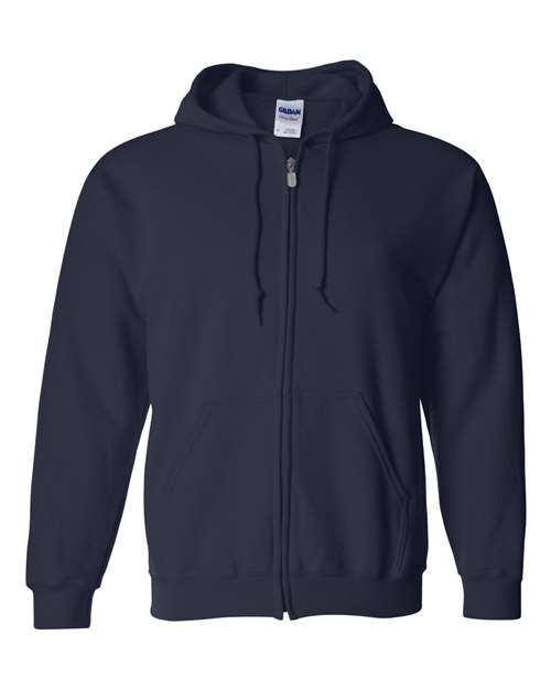 Heavy Blend™ Full - Zip Hooded Sweatshirt - Navy / S