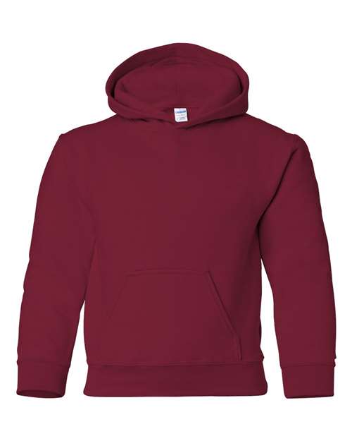 Heavy Blend™ Youth Hooded Sweatshirt Cardinal Red Fleece Gildan