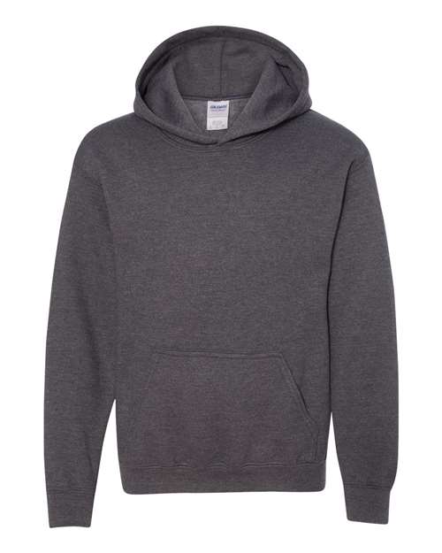 Heavy Blend™ Youth Hooded Sweatshirt Dark Heather Fleece Gildan