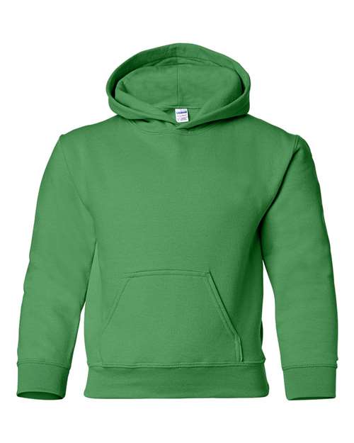 Heavy Blend™ Youth Hooded Sweatshirt Irish Green Fleece Gildan