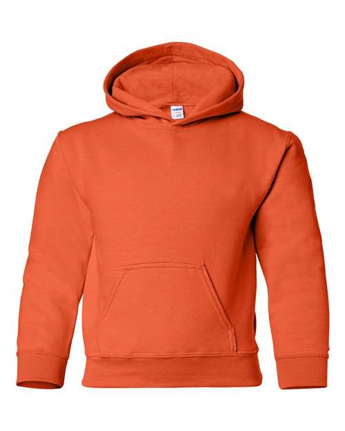 Heavy Blend™ Youth Hooded Sweatshirt Orange Fleece Gildan