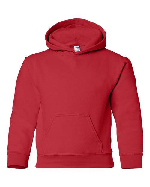 Heavy Blend™ Youth Hooded Sweatshirt Red Fleece Gildan