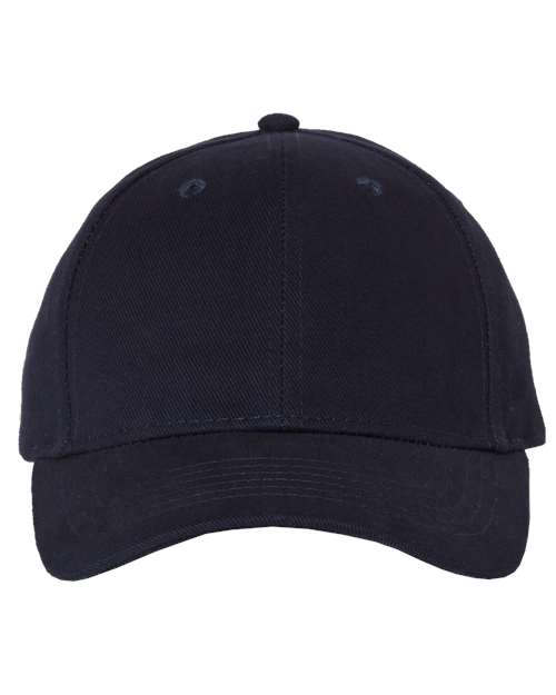Heavy Brushed Twill Structured Cap - Navy / Adjustable