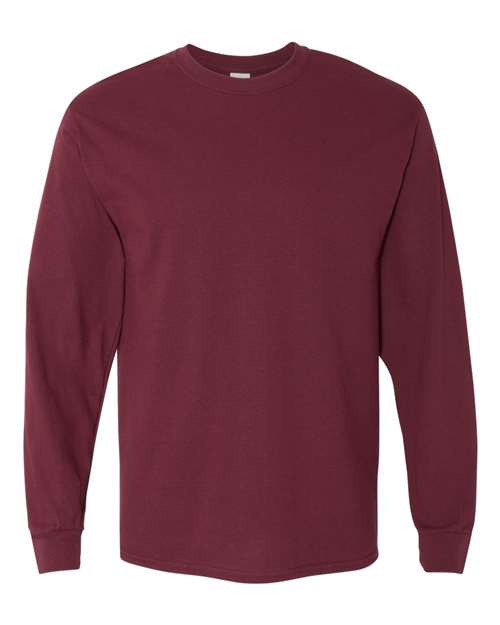 Heavy Cotton™ Long Sleeve T - Shirt - Maroon / S