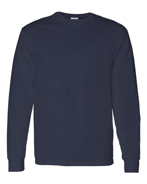 Heavy Cotton™ Long Sleeve T-Shirt - Navy Navy Gildan T-Shirts - Long Sleeve