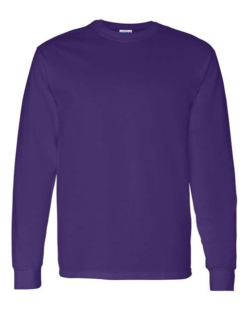 Heavy Cotton™ Long Sleeve T-Shirt - Purple Purple Gildan T-Shirts - Long Sleeve