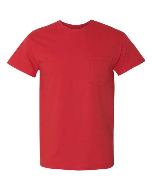 Heavy Cotton™ Pocket T - Shirt - Red / S