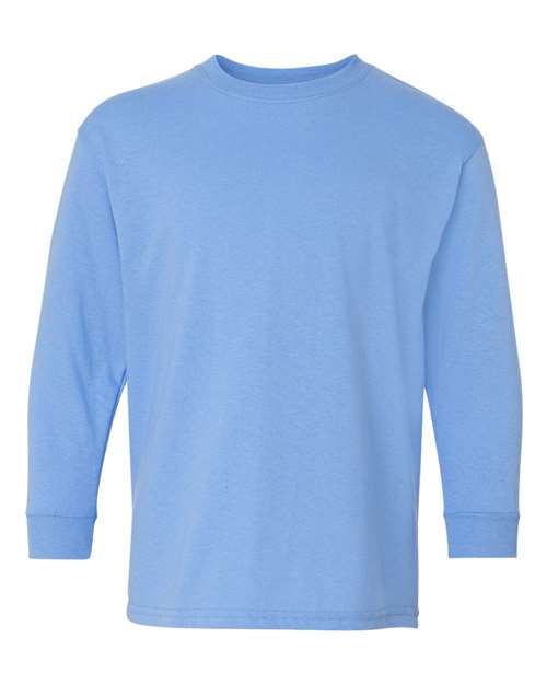 Heavy Cotton™ Youth Long Sleeve T-Shirt Carolina Blue Gildan T-Shirts - Long Sleeve