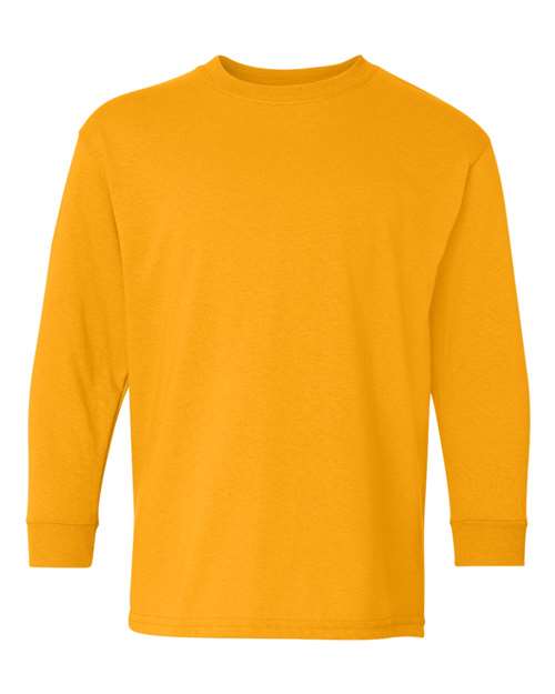 Heavy Cotton™ Youth Long Sleeve T - Shirt - Gold / XS