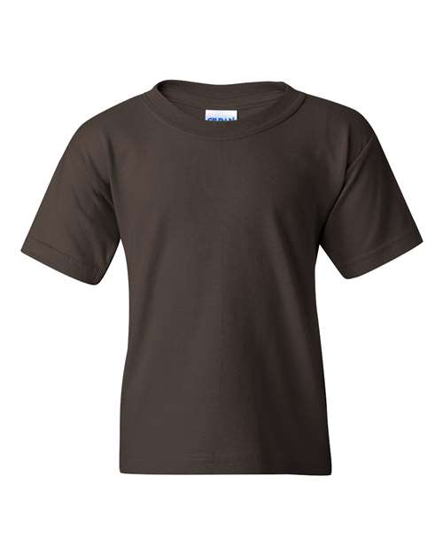 Heavy Cotton™ Youth T-Shirt - Dark Chocolate Dark Chocolate Gildan T-Shirts