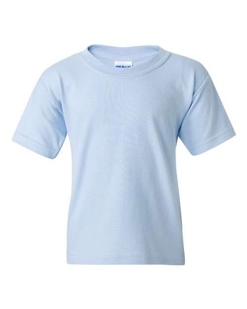 Heavy Cotton™ Youth T-Shirt - Light Blue Light Blue Gildan T-Shirts