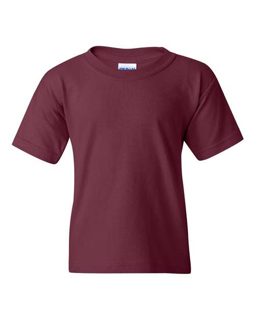 Heavy Cotton™ Youth T-Shirt - Maroon Maroon Gildan T-Shirts