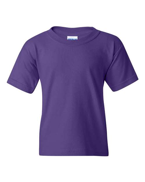 Heavy Cotton™ Youth T-Shirt - Purple Purple Gildan T-Shirts