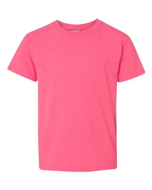 Heavy Cotton™ Youth T-Shirt - Safety Pink Safety Pink Gildan T-Shirts