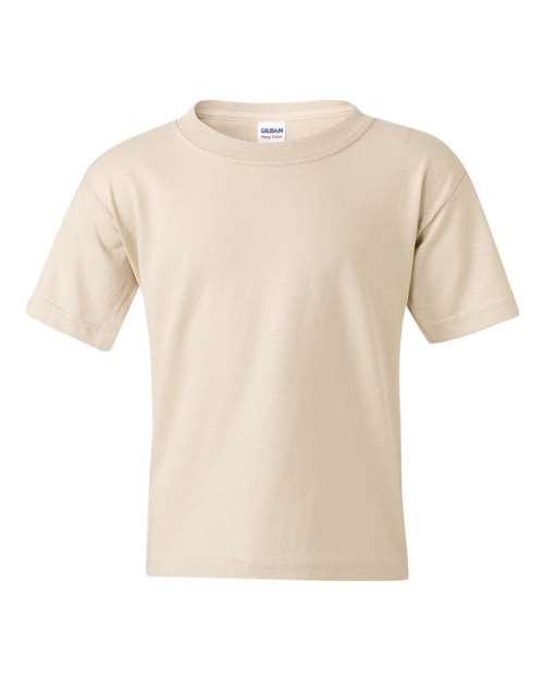 Heavy Cotton™ Youth T-Shirt - Sand Sand Gildan T-Shirts