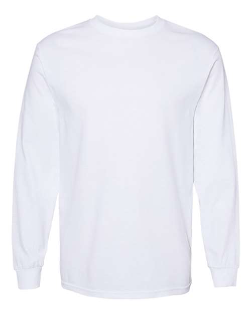 Heavyweight Long Sleeve T - Shirt - White / S
