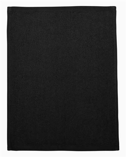 Hemmed Fingertip Towel - Black / One Size