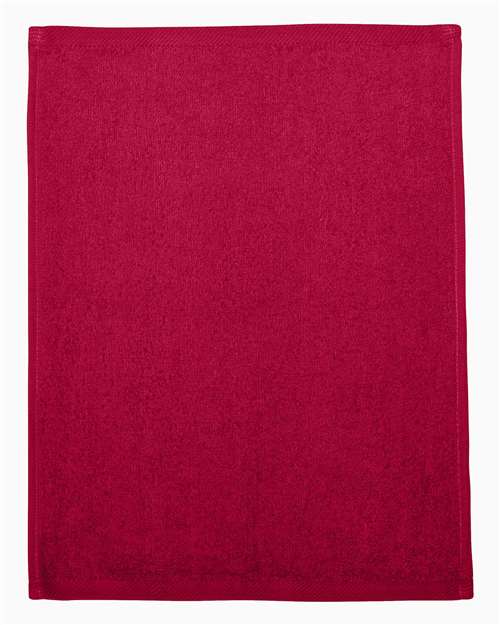 Hemmed Fingertip Towel - Red / One Size