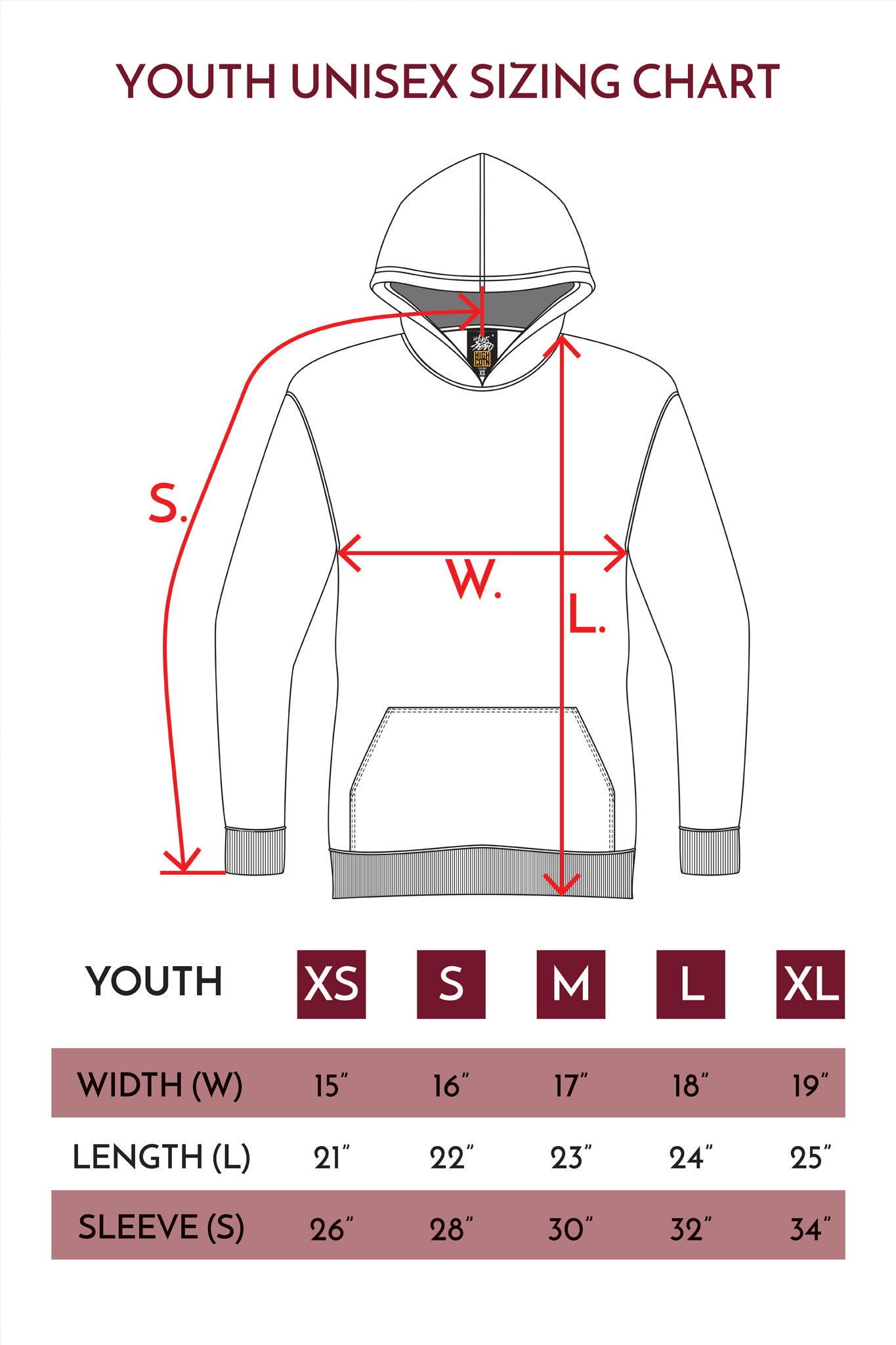 HERO - 2020 Youth Hoodie - Charcoal Grey (Discontinued)