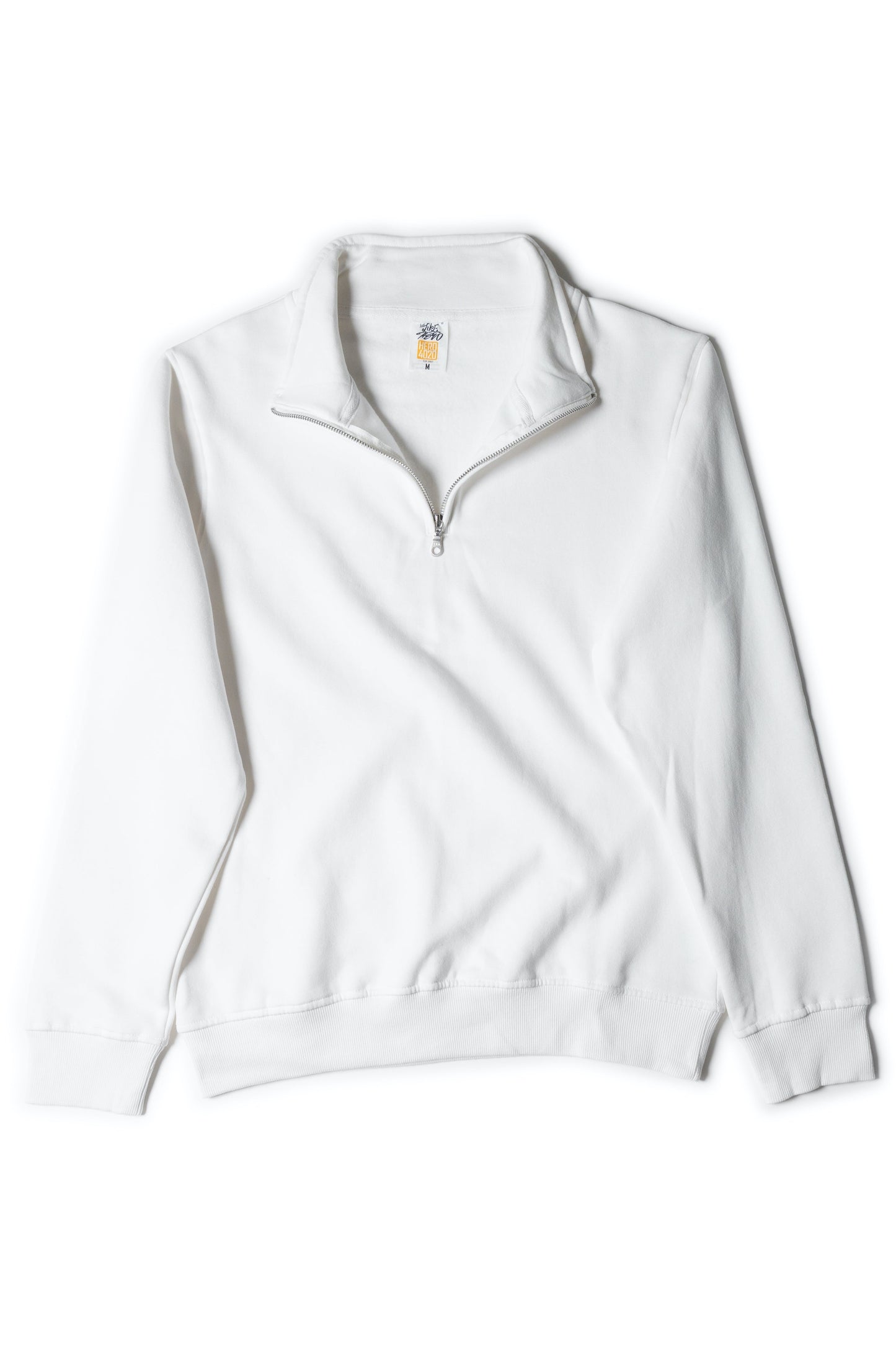 HERO-4020 Unisex Quarter Zip Sweatshirt - White Quarter-Zip