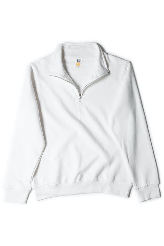 HERO-4020 Youth Quarter Zip Sweatshirt - White 4020 HERO L M S Unisex White XL XS Youth