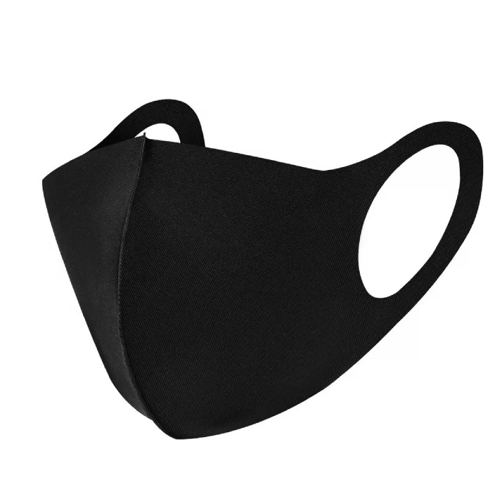 HERO-911 Blank Face Mask (Pack of 12) - Black / Small