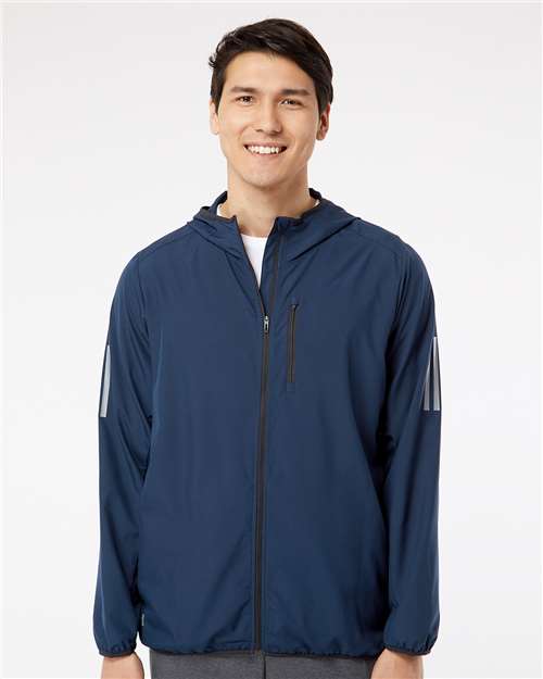 Hooded Full - Zip Windbreaker - Collegiate Navy / XS