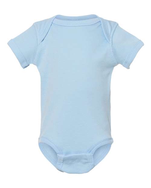 Infant Baby Rib Bodysuit Light Blue Rabbit Skins T-Shirts