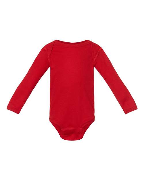 Infant Long Sleeve Baby Rib Bodysuit Red Rabbit Skins T-Shirts - Long Sleeve