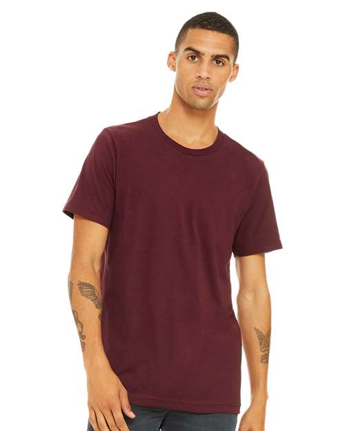 Jersey Tee - Maroon Maroon BELLA + CANVAS T-Shirts