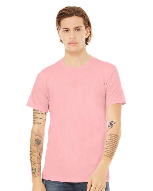 Jersey Tee - Pink Pink BELLA + CANVAS T-Shirts